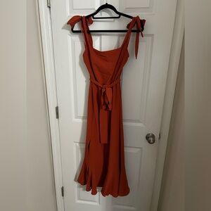 Medium orange garden dress